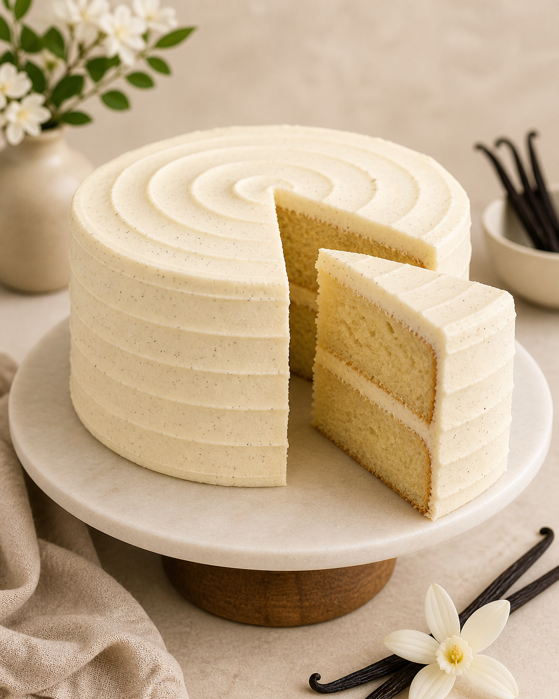 Gluten Free Vanilla Bean Cake