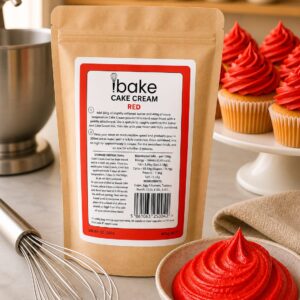 Red cake cream